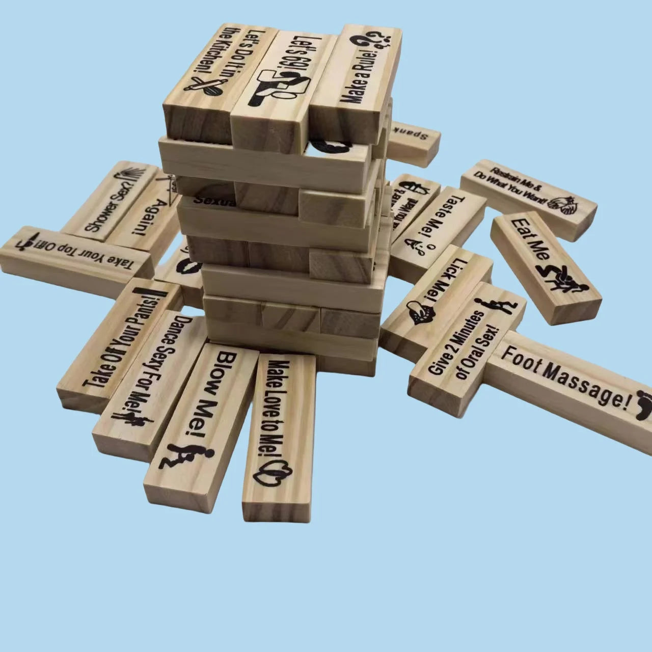 Five Versions To Choose From 48pcs Couple Flirting Block Game Fun Dating Night Games Adult Party Entertainment SM Product with