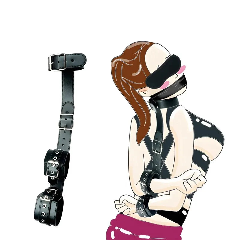 Collar de esposas Sexy BDSM, juegos para adultos, fetiche, coqueteo, cuerda de Bondage sexual Bdsm, Juguetes sexuales esclavo