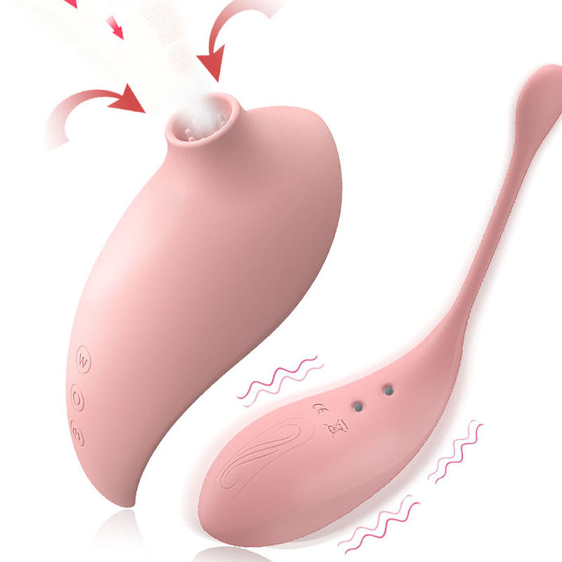 Pink PulseWave Waterproof Clitoral Sucker & Vibrating G-Spot Teaser - 7 Suction Modes, USB Rechargeable