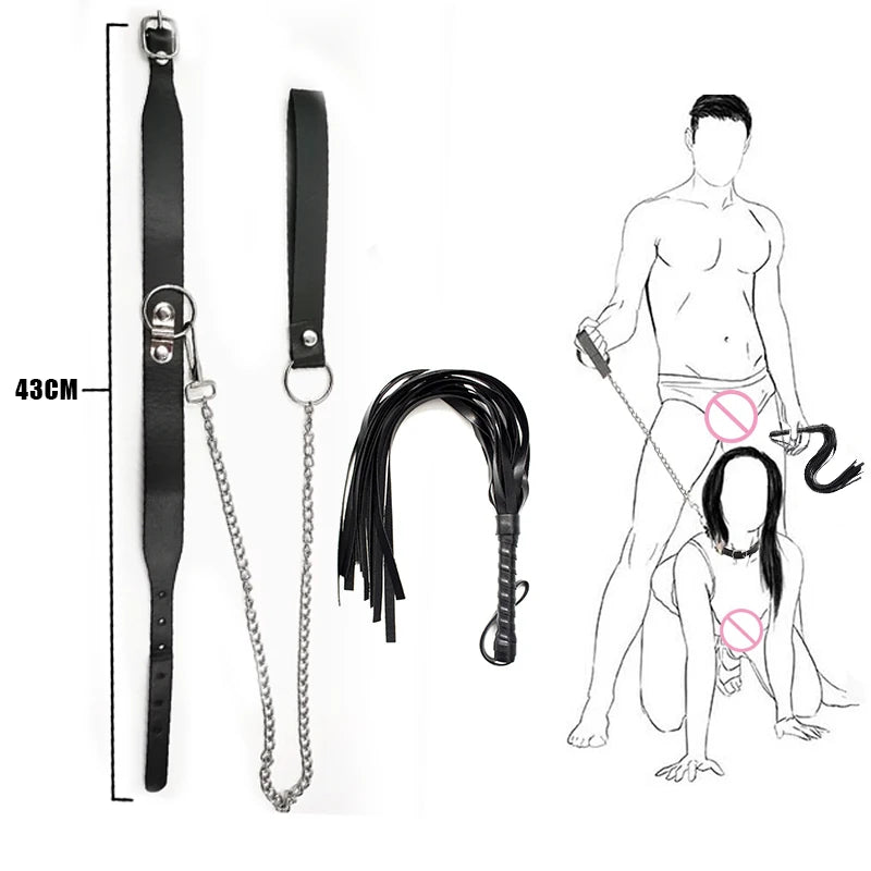 Sex Shop BDSM Bondage Set Collar Fetish Slave Dog No Vibrators Sex Erotic Adult Games Toys For Women Couples Sex Products