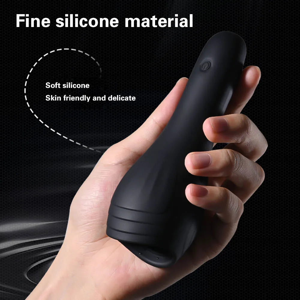Sex Toys for Men Rechargeable Penis Massager with 10 Vibrators Male Masturbator Delay Lasting Glans Trainer Men's Glans Vibrator