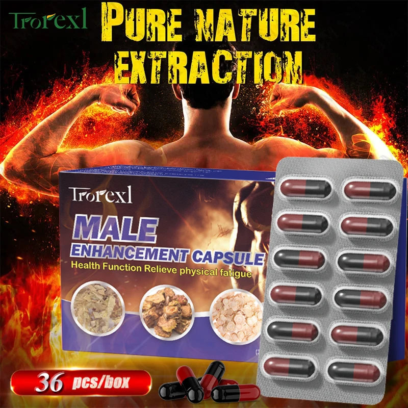 Powerful High Purity Epimedium Supplements Natural Organic Manhood Erection Pill Improve Performance and Increase Size