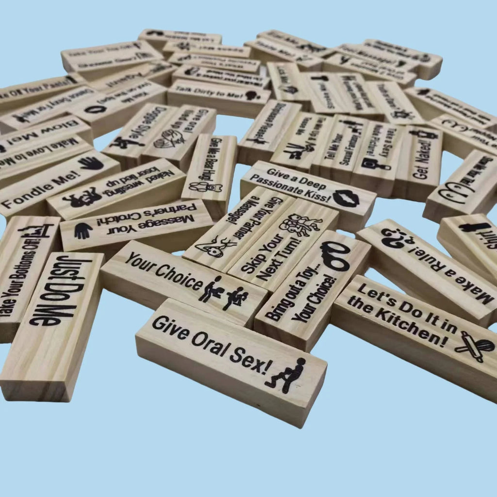 Five Versions To Choose From 48pcs Couple Flirting Block Game Fun Dating Night Games Adult Party Entertainment SM Product with