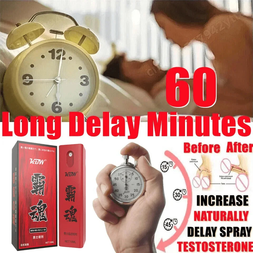 Men Private Part Delay Spray External Care Solution Long War 60 minuates Long Lasting Endurance Sex Adults