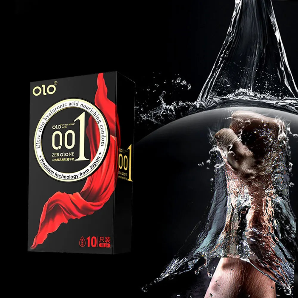 10-100PCS Condom for long sex Hyaluronic Acid Safety Granules Thread Ultra-thin Stimulation Safe and Comfortable