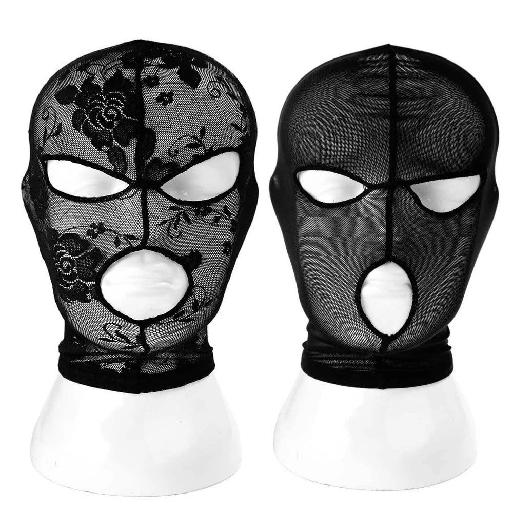 Bdsm Bondage Full Head Mask Sex Toys Unisex Blindfold Eye Mask Elastic Sexy Masks Couples Cosplay Erotic Headgear Accessories