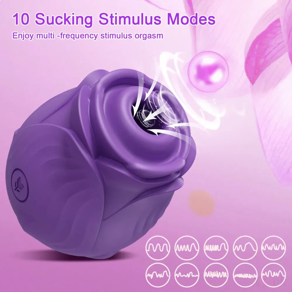 Clit Sucker Vibrator for Women Nipple Clit Stimulation Toy 18 - Gm42 Purple