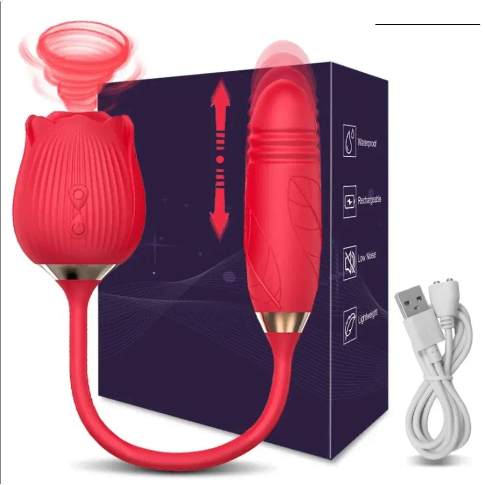 Clit Sucker Vibrator for Women Nipple Clit Stimulation Toy 18 - Gm42 Red