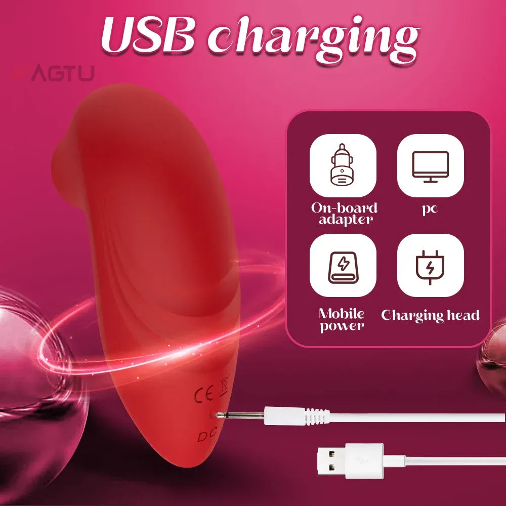 10 Modes Clit Sucker Vibrator Female Masturbator Nipple Stimulator - Gm41 Black