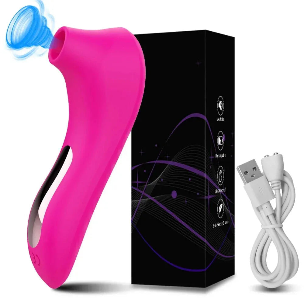 10 Modes Clit Sucker Vibrator Female Masturbator Nipple Stimulator - Gm11 Red
