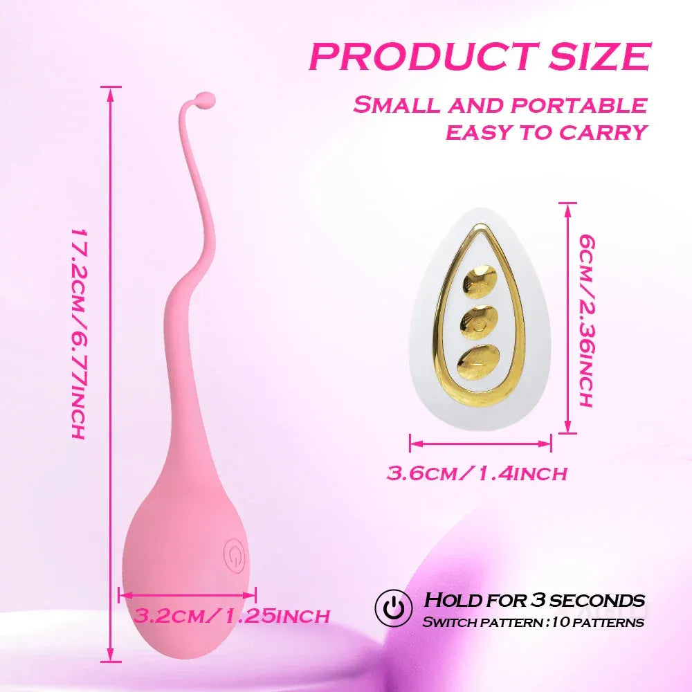 Remote Control Vibrating Love Egg for Women Stimulator G Spot Vibe Couples - Remote Control