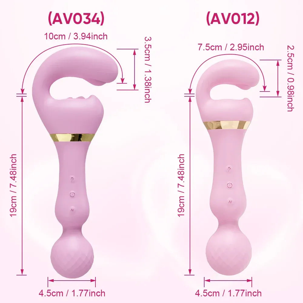 3 In 1 Vagina Vibrator for Women G Spot Nipples Stimulation - Purple