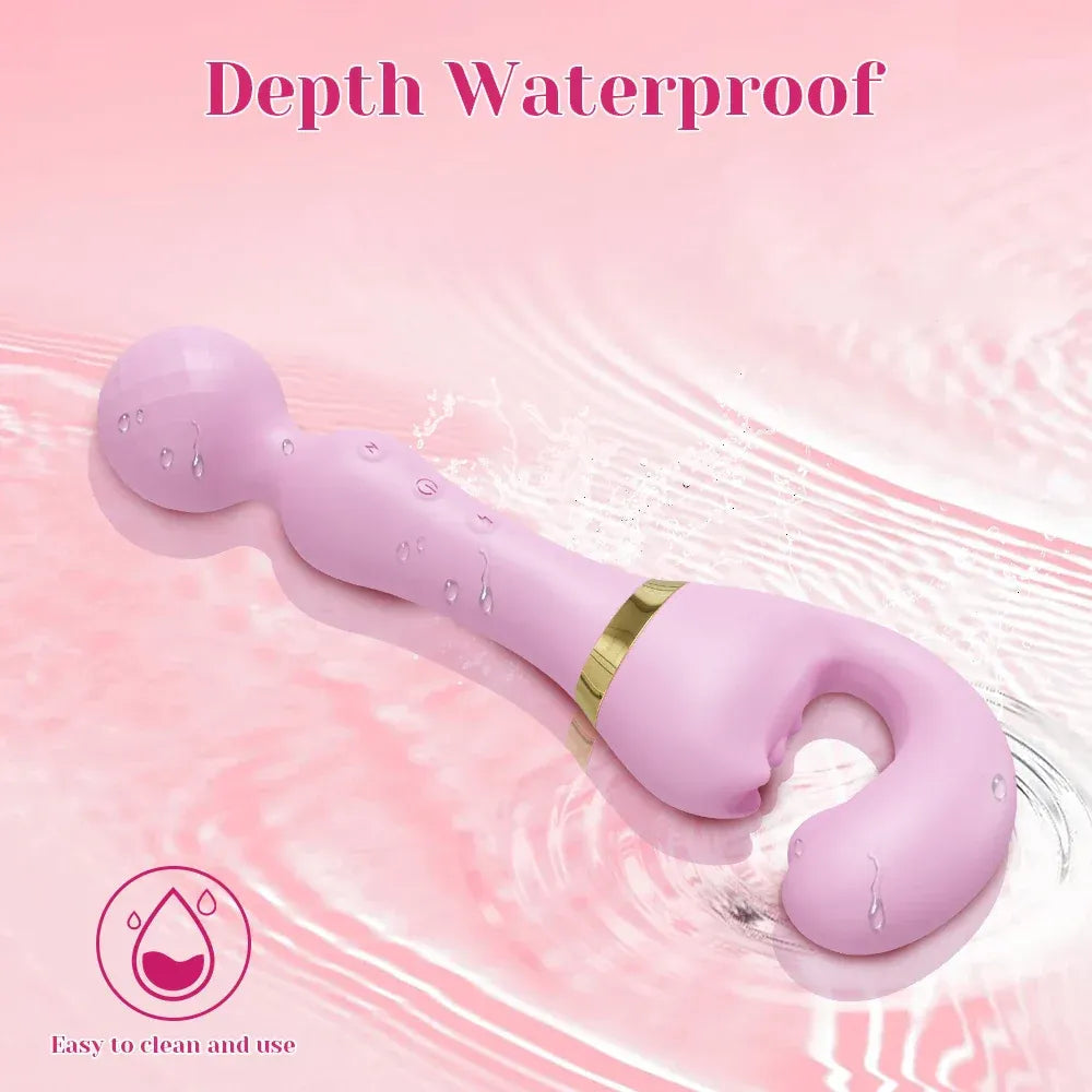 3 In 1 Vagina Vibrator for Women G Spot Nipples Stimulation - Purple